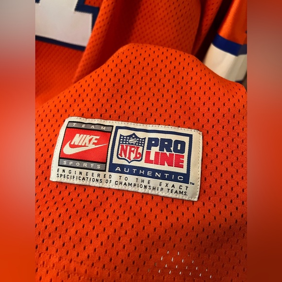 Nike Throwback John Elway Broncos Jersey, Orange/White, Size XXL, Pre-Owned - Picture 5 of 11